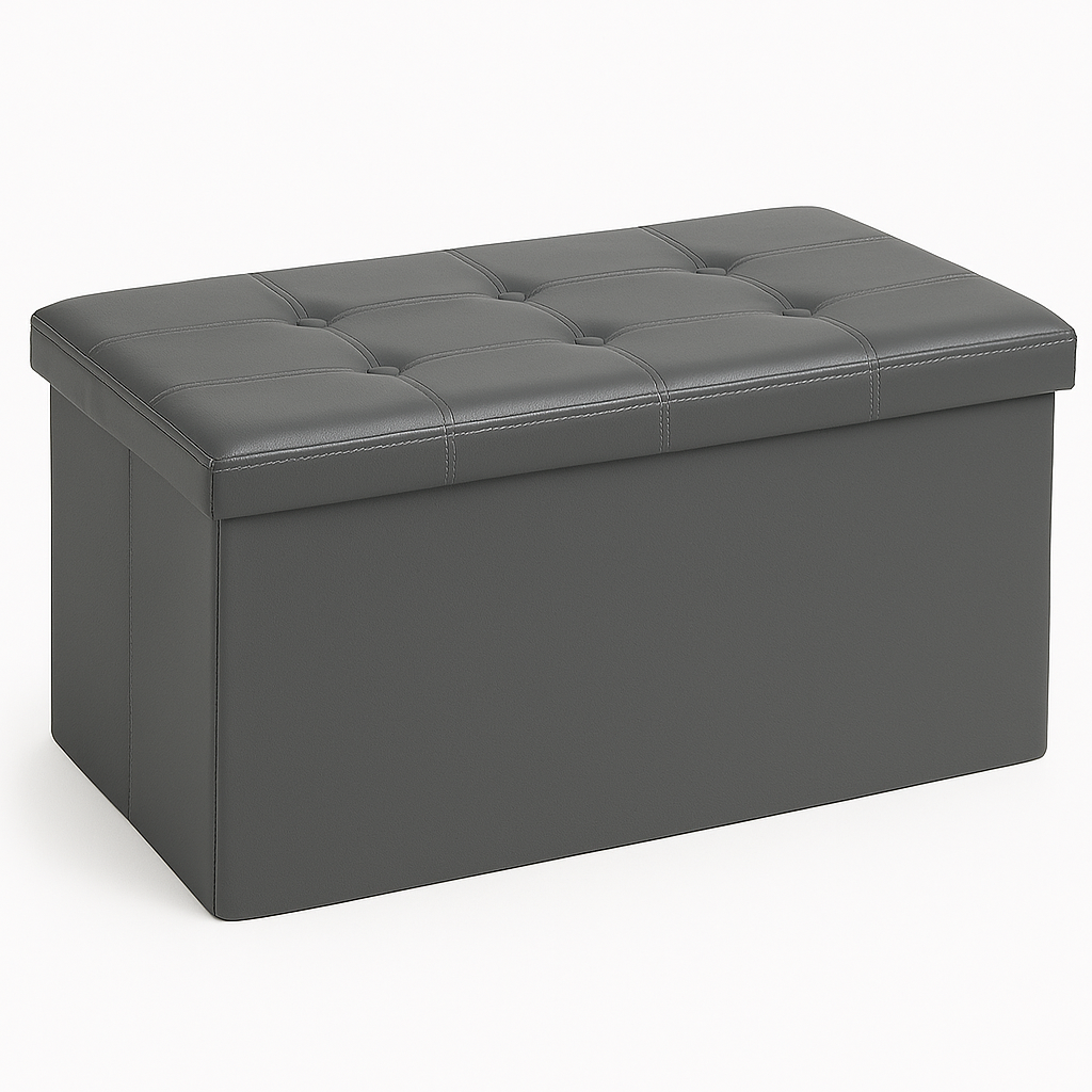 Pouf de rangement pliable 76x38x38cm