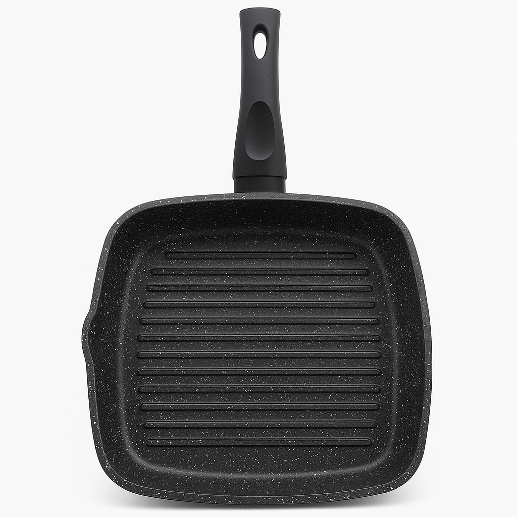 Poêle à griller 24cm revêtement anti-adhérent
