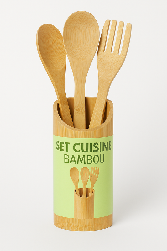 SET DE CUISINE EN BAMBOU