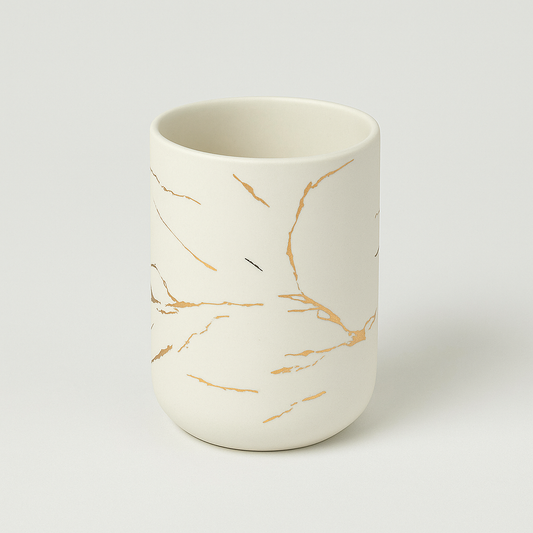 VERRE POUR SALLE DE BAIN STYLE MARBRE