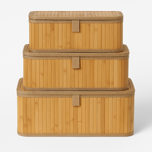 boites set 3 PCS en bambou
