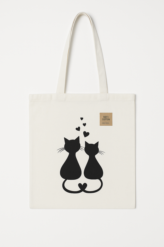 tot bag en coton 42x42cm