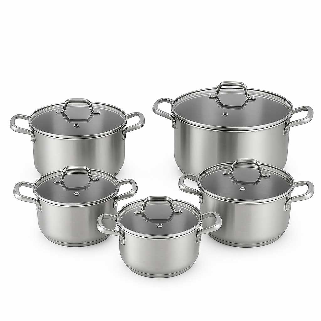 LOT DE 5 ARMITE EN INOX