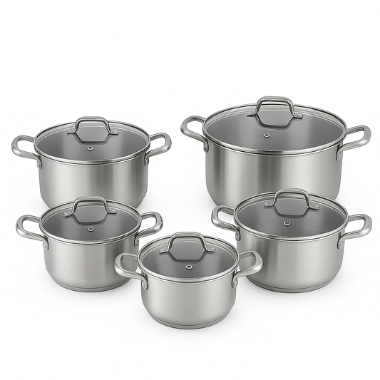 LOT DE 5 ARMITE EN INOX