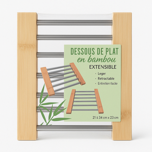 Dessous de plats en bambou et en métal