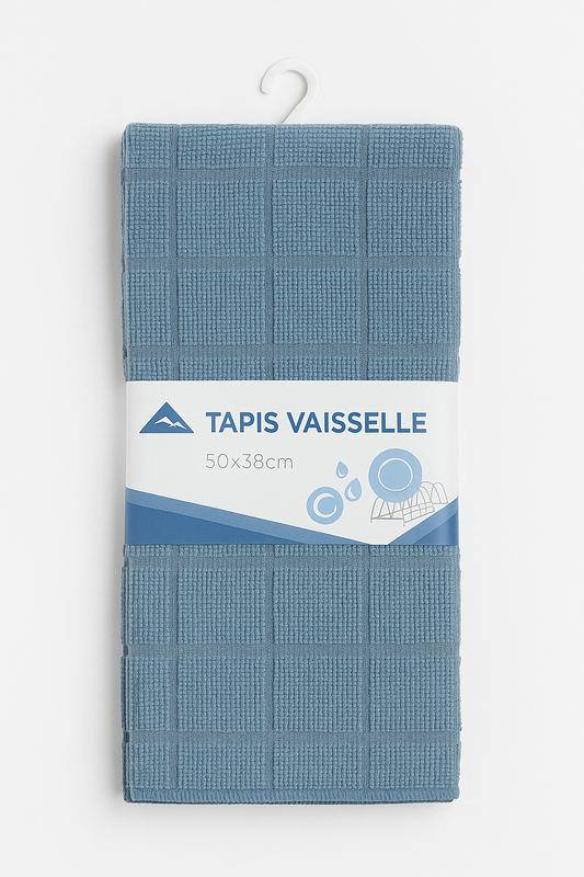 Tapis de vaisselle microfibre 50x38 cm